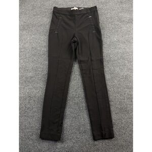 H&M Pants Womens 4‎ Black Slim Fit Stretch Knit Side Zip Dress Workwear Pockets